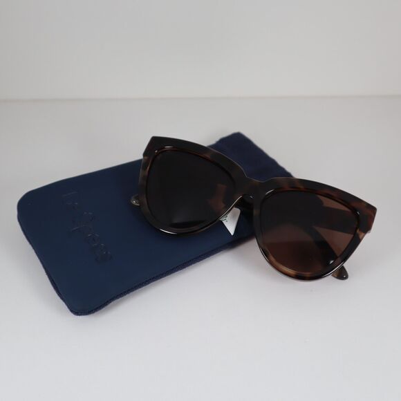 Le Specs Liar Lair 1602155 Volcanic Tortoise Cat-Eye Sunglasses 57-16-147mm - Picture 1 of 12
